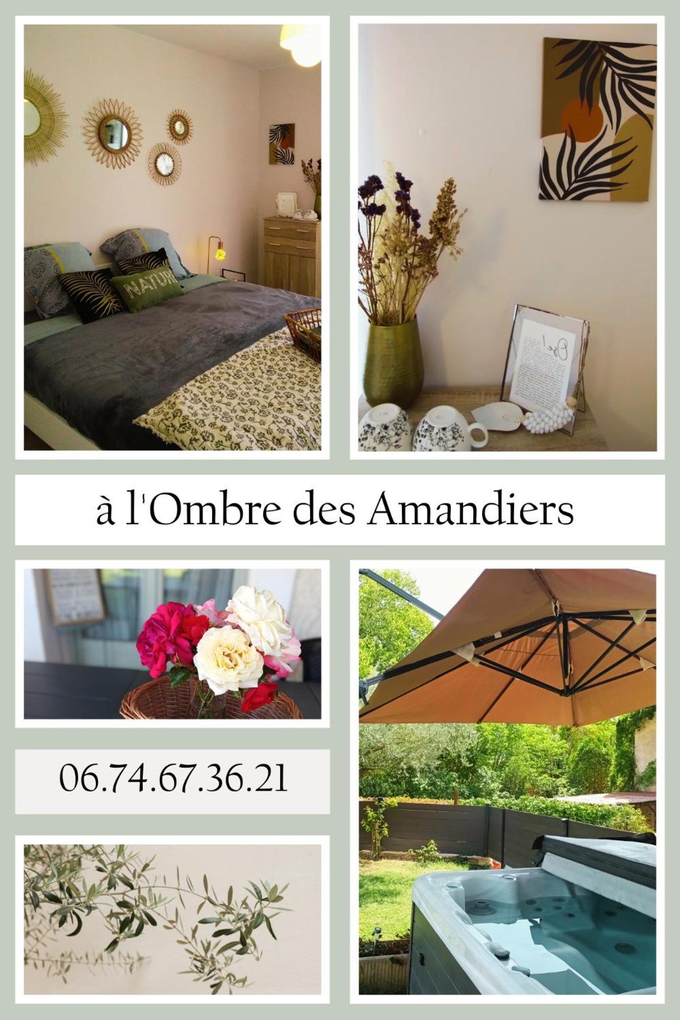 Chambres D'Hotes & Jacuzzi - A L'Ombre Des Amandiers Saint-Martin-dʼArdèche Exterior foto
